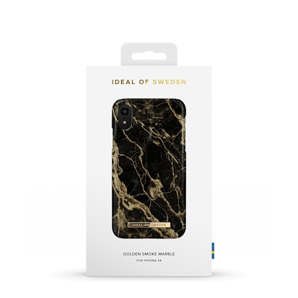 Printed Case iPhone XR Golden Smoke Marble