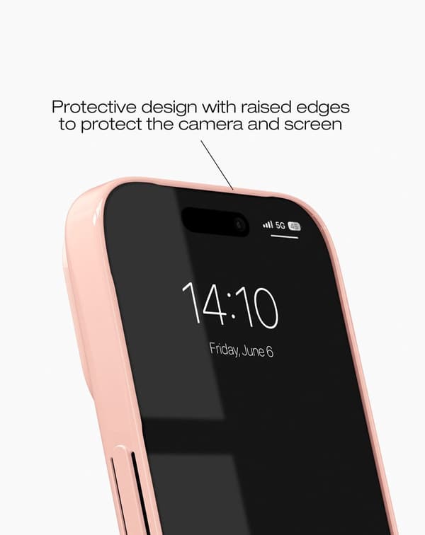 Slim Case MagSafe iPhone 16 Glossy Blush Pink Rosa