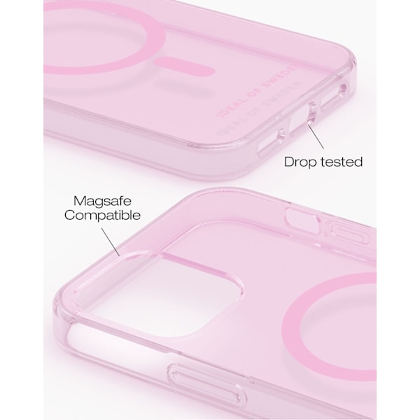 Clear Case MagSafe iPhone 12 / 12 Pro Light Pink