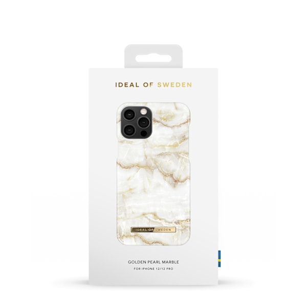 Printed Case iPhone 12 / 12 Pro Golden Pearl Marble