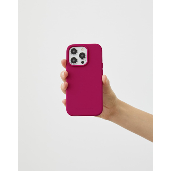 Silicone Case iPhone 15 Plus Magenta Rosa