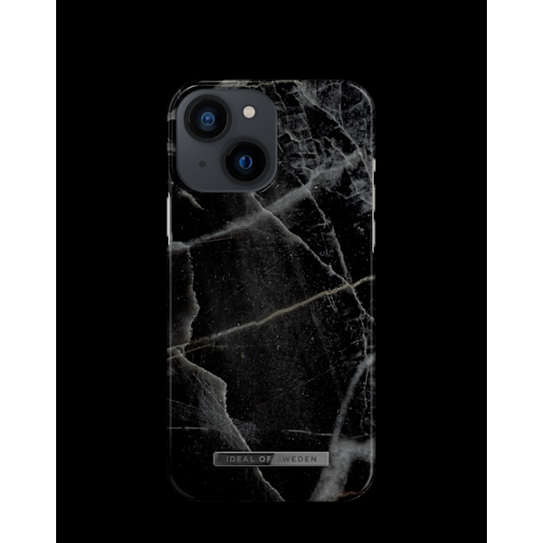 Printed Case iPhone 13 Mini Black Thunder Marble Black