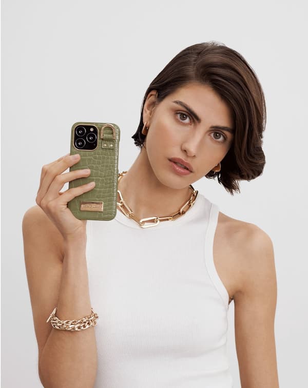 Atelier Case iPhone 11 Pro Max / XS Max Sage Croco Green