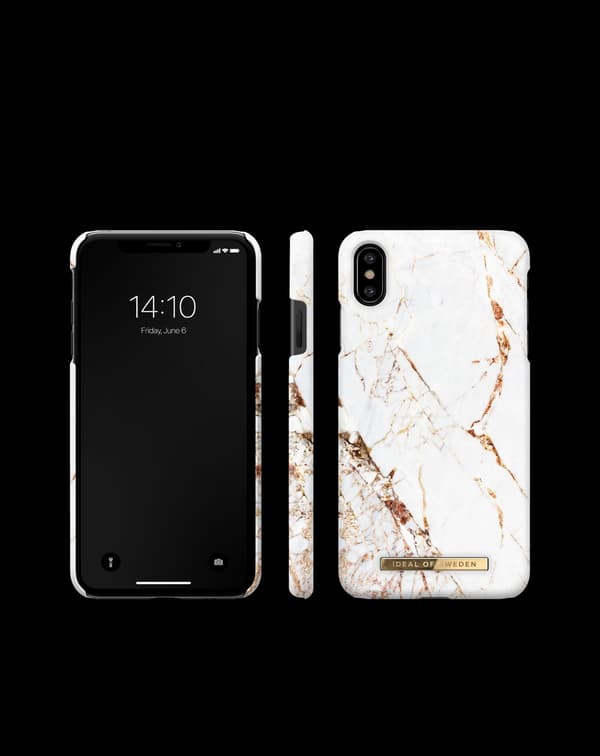 Printed Case iPhone Xs Max Carrara Gold White