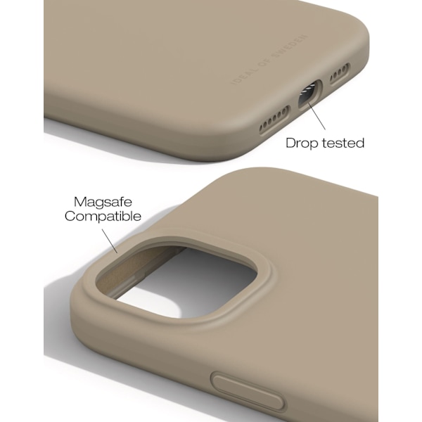 Silicone Case MagSafe iPhone 15 Plus Beige