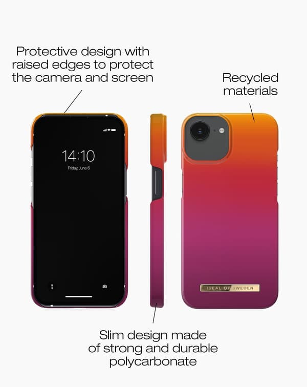 Printed Case iPhone 13 / 14 / 16e / 17e Vibrant Ombre MultiColor