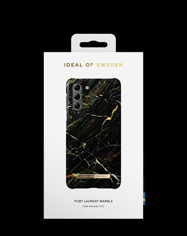 Printed Case Galaxy S21 Port Laurent Marble Black
