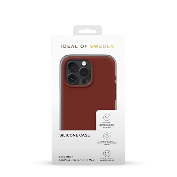 Silicone Case iPhone 15 Pro Max Dark Amber Brown