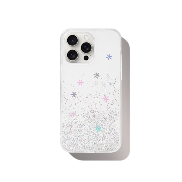 Clear Case iPhone 15 Pro Max Snowflake Silver
