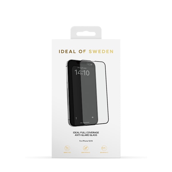 IDEAL Full Coverage Anti Glare Glass iPhone 13 / 13 Pro / 14 / 16e Transparent