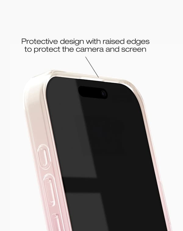 Clear Case MagSafe iPhone 17 Rose Blush Rosa