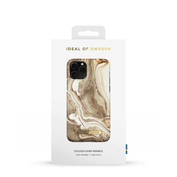 Printed Case iPhone 11P/XS/X Golden Sand Marble