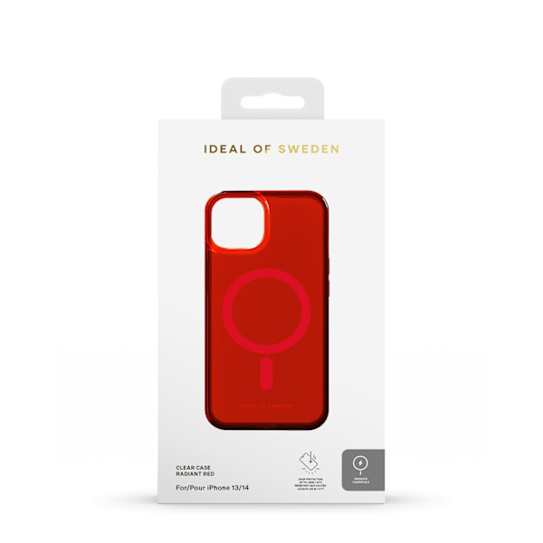 Clear Case MagSafe iPhone 13 / 14 Radiant Red Red