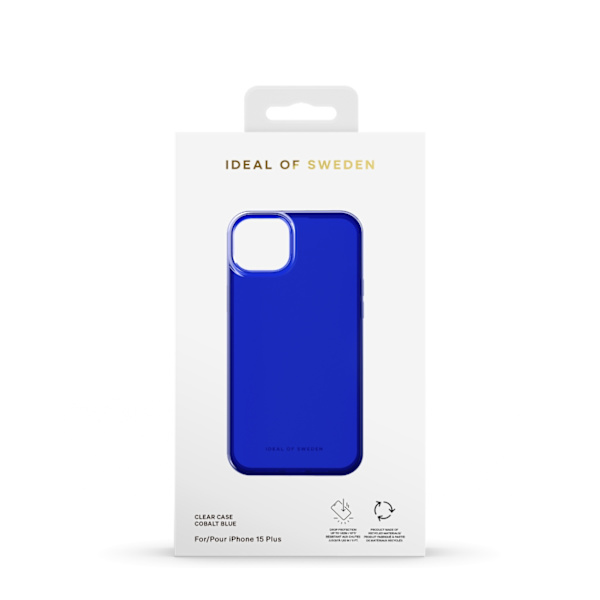 Clear Case iPhone 15 Plus Cobalt Blue Blå