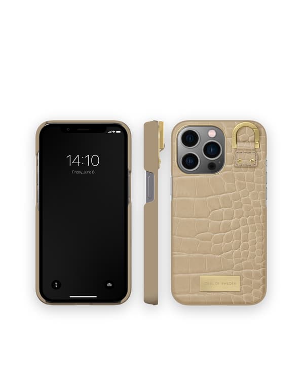 Atelier Case iPhone 13 Pro Warm Beige Croco Beige
