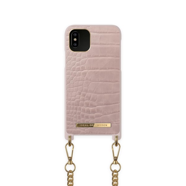 Necklace Case iPhone 11P/XS/X Misty Rose Croco