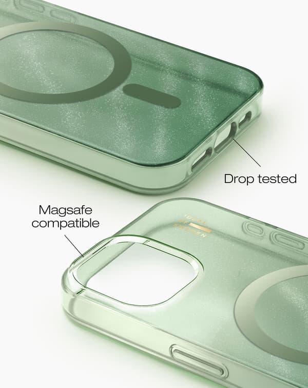 Clear Case MagSafe iPhone 13 / 14 / 15 / 16e / 17e Sage Green