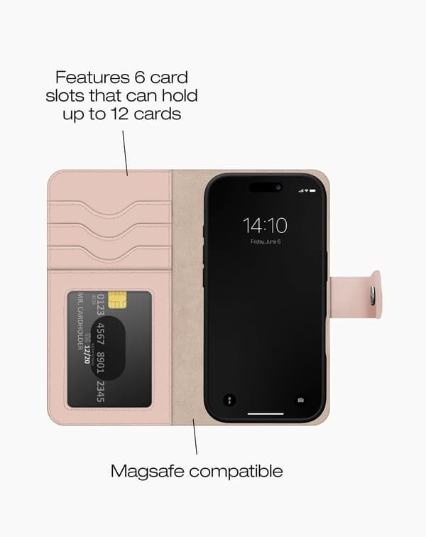 Magnet Wallet+ MagSafe iPhone 17 Pro Max Pink Pink