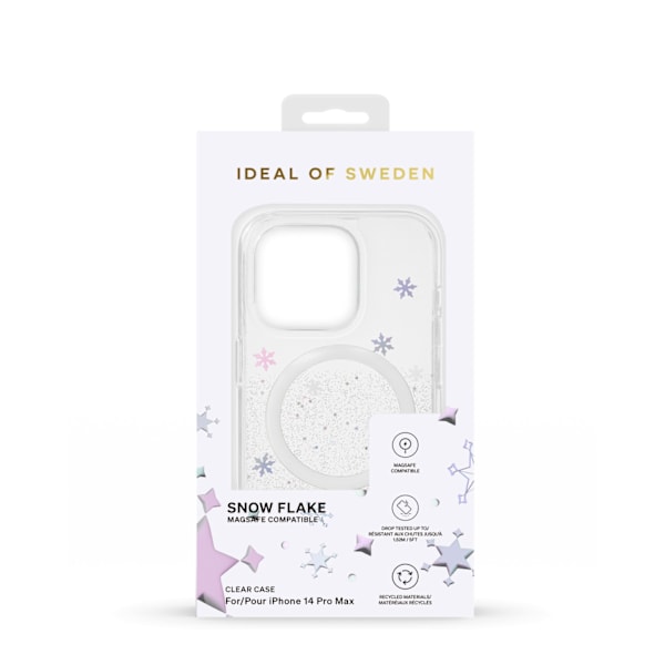 Clear Case MagSafe iPhone 14 Pro Max Snowflake