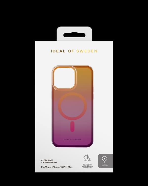Clear Case MagSafe iPhone 15 Pro Max Vibrant Ombre multifärg