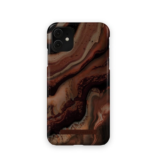 Printed Case iPhone 11 / XR Dark Amber Marble