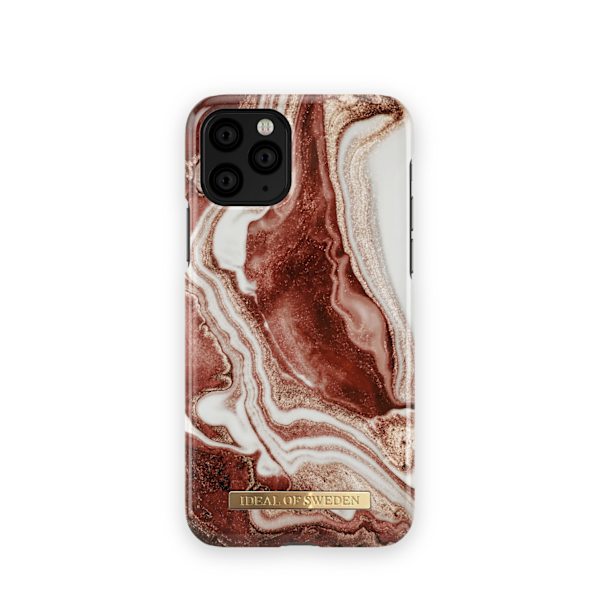 Printed Case iPhone 11 Pro / XS / X GGolden Rusty Marble