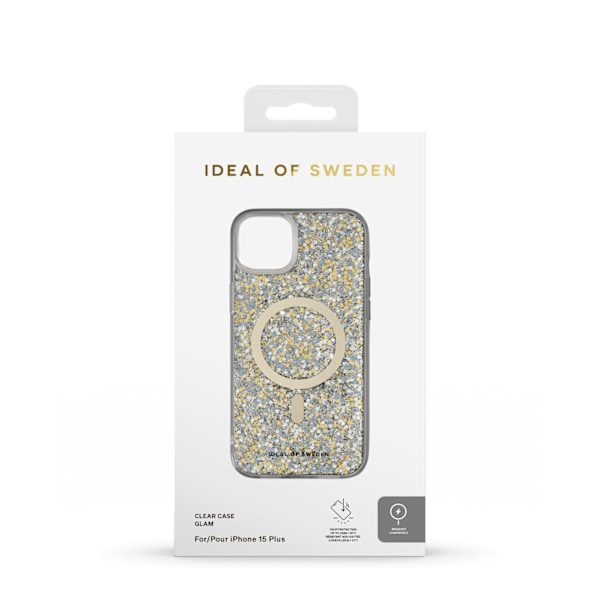 Clear Case MagSafe iPhone 15 Plus Glam Gold