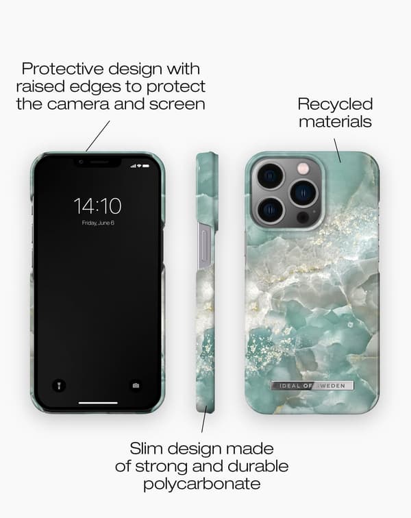 Printed Case iPhone 13 Pro Azura Marble Blue