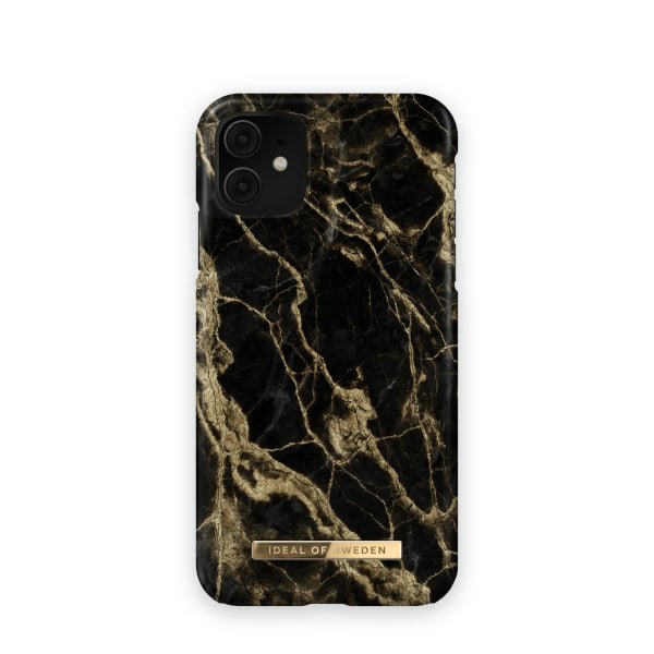 Fashion Case iPhone 11/XR Golden Smoke Marble
