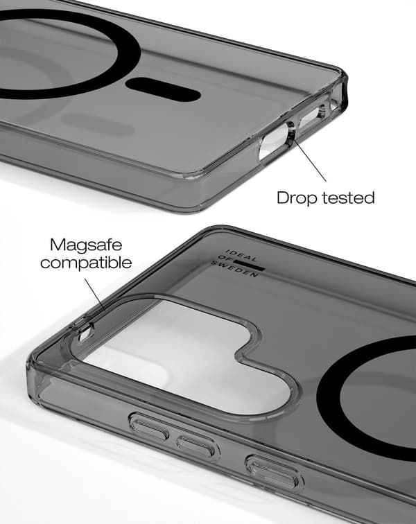 Clear Case MagSafe Galaxy S25U Tinted Black Transparent