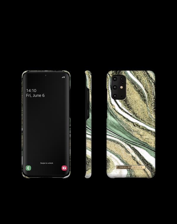 Printed Case Galaxy S20 Plus Cosmic Green Swirl Green