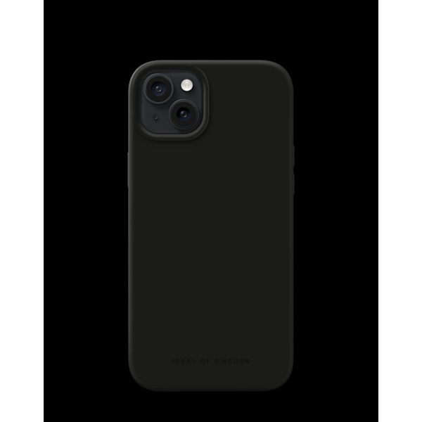 Silicone Case iPhone 15 Plus Black Svart
