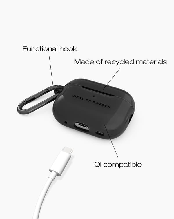 Clear AirPods Case Pro 1 / 2 Tinted Black
