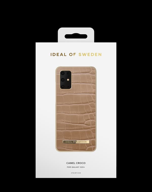 Atelier Case Galaxy S20 Plus Camel Croco Brown