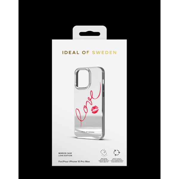 Mirror Case iPhone 15 Pro Max Mirror Love Edition Röd