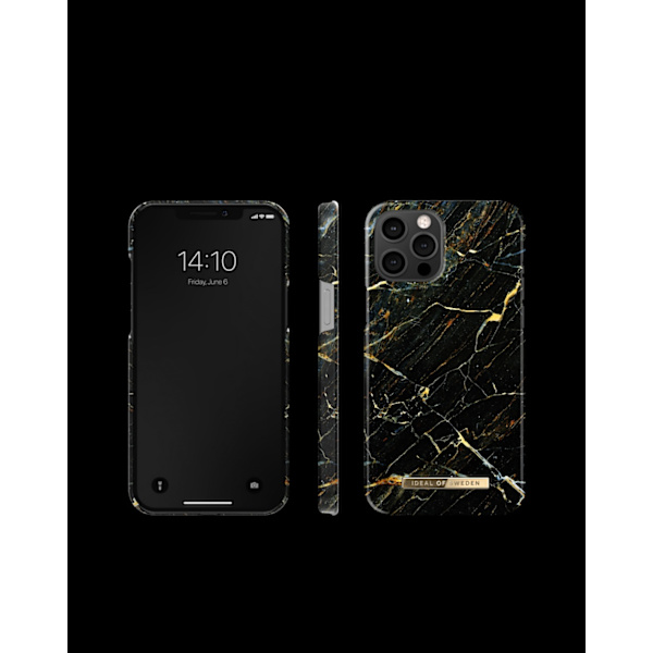 Printed Case iPhone 12 Pro Max Port Laurent Marble Black