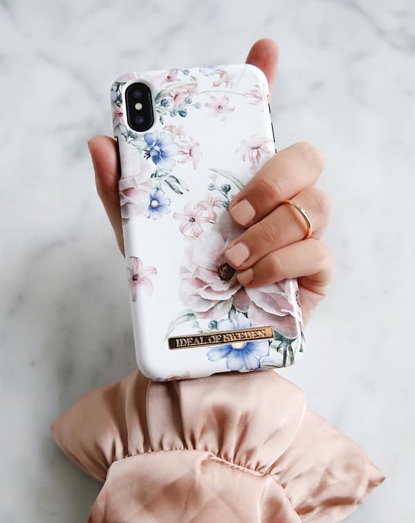 Printed Case iPhone Xs Max Floral Romance White