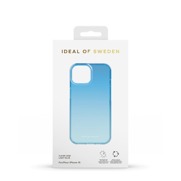 Clear Case iPhone 13 / 14 / 15 / 16e Light Blue Blue