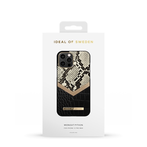 Atelier Case iPhone 12 Pro Max Midnight Python Black