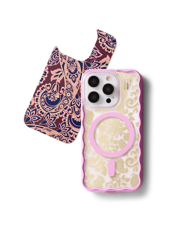 Print Pack iPhone 12 Pro Max / 13 Pro Max / 14 Pro Max / 15 Pro Max / 16 Pro Max Boho Paisley Guld