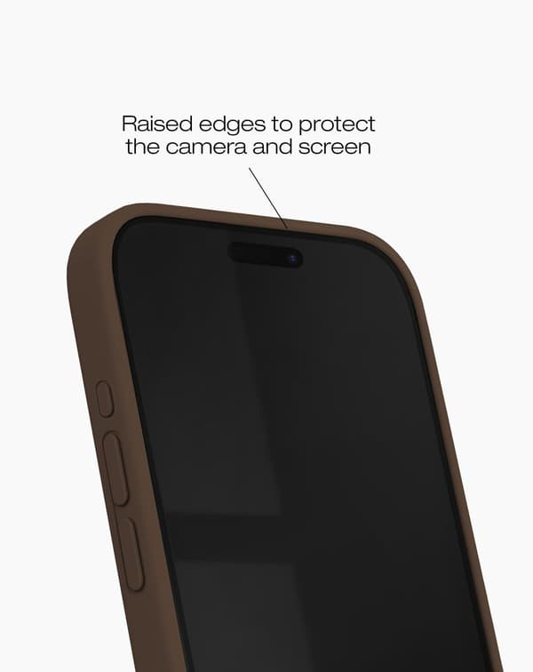 Silicone Case MagSafe iPhone 15 Pro Max Mocha Mousse Brun