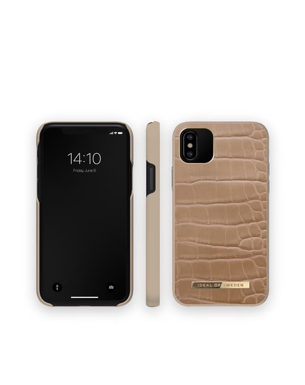 Atelier Case iPhone 11 Pro / XS / X Camel Croco Beige