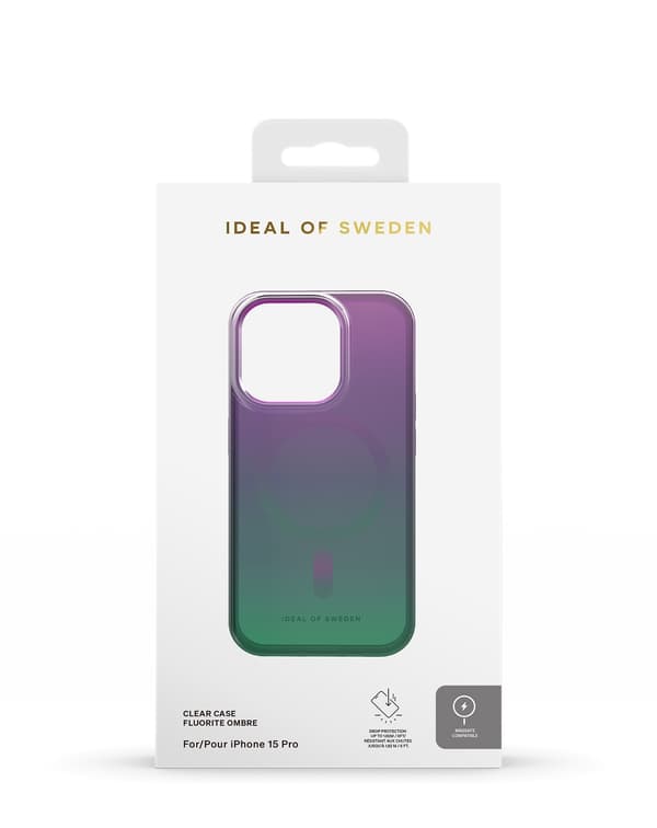 Clear Case MagSafe iPhone 15 Pro Fluorite Ombre Multicolor