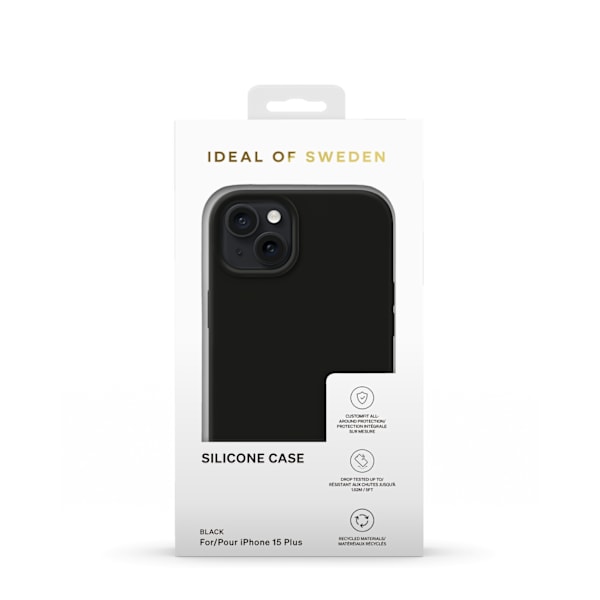 Silicone Case iPhone 15 Plus Black
