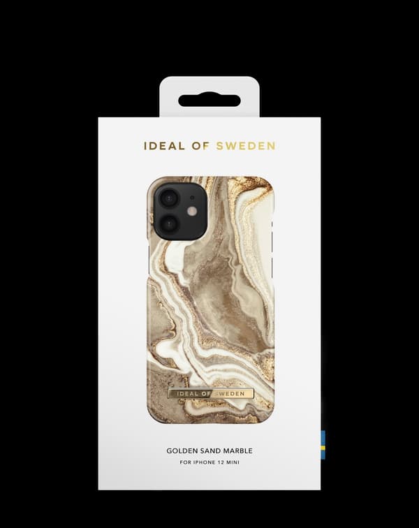 Printed Case iPhone 12 Mini Golden Sand Marble Beige