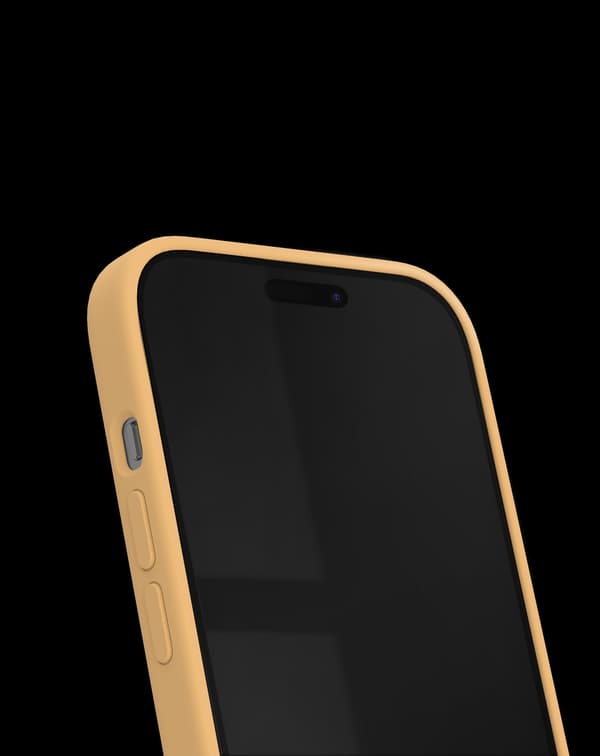 Silicone Case iPhone 15 Plus Apricot Orange
