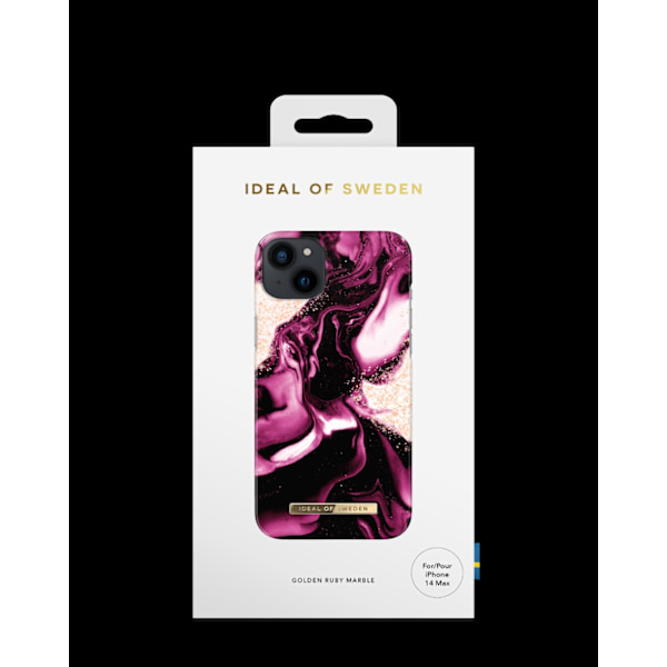 Printed Case iPhone 14 Plus Golden Ruby Purple