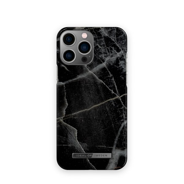 Printed Case MagSafe iPhone 14 Pro Max Black Thunder Marble Black