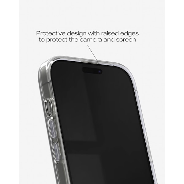 Clear Case iPhone 13 / 14 / 15 / 16e Golden Hearts Transparent