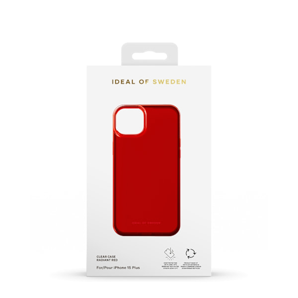 Clear Case iPhone 15 Plus Radiant Red Röd